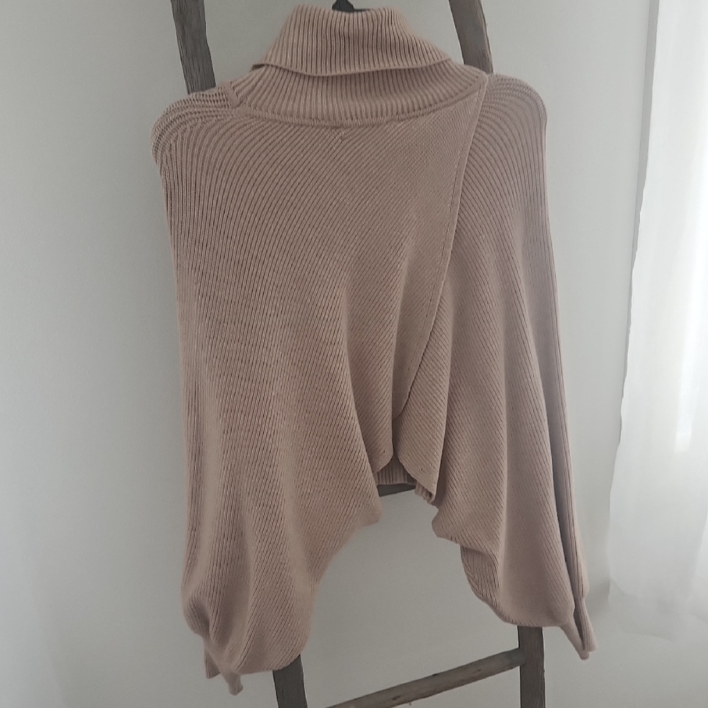 Soho Cozy Cowl Neck Sweater in Beige